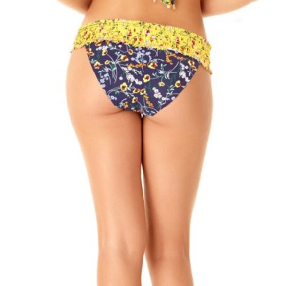 STUDIO Anne Cole Smocked Bikini Bottom Multicolor‎ XL - Picture 2 of 7